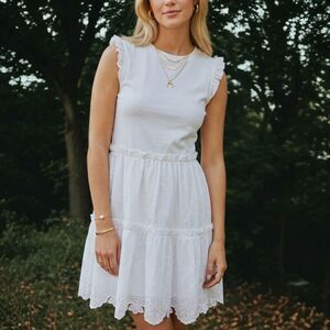 Kate Spade Ethereal Cottage Core Coquette Twee Broderie Anglaise Dress XL~$228